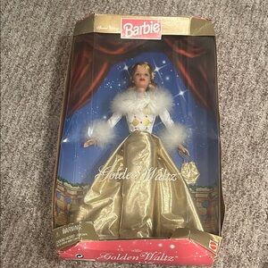 SEALED Barbie Golden Waltz Doll in Gold and White